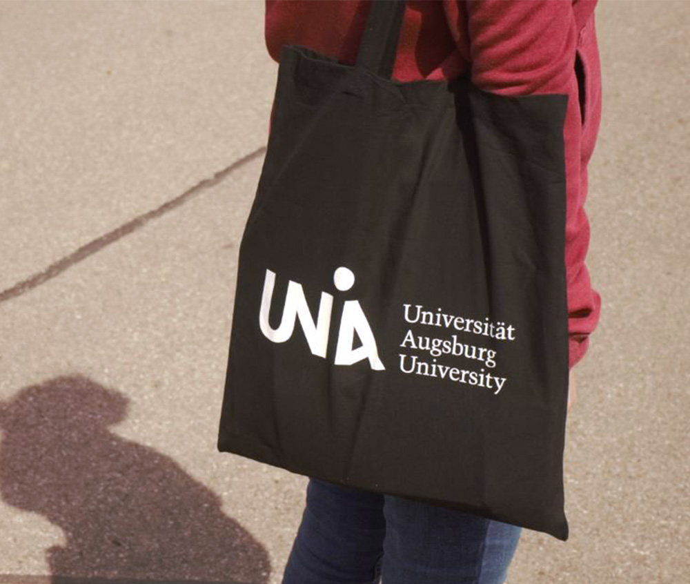 Cotton bag black "Uni logo"