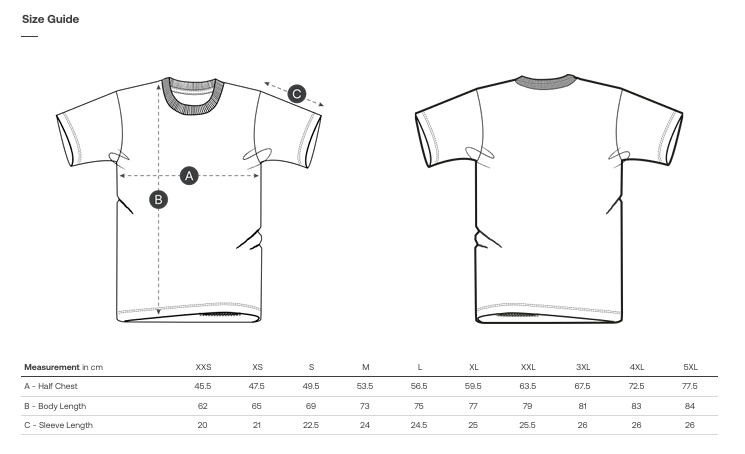 t-shirt college - black