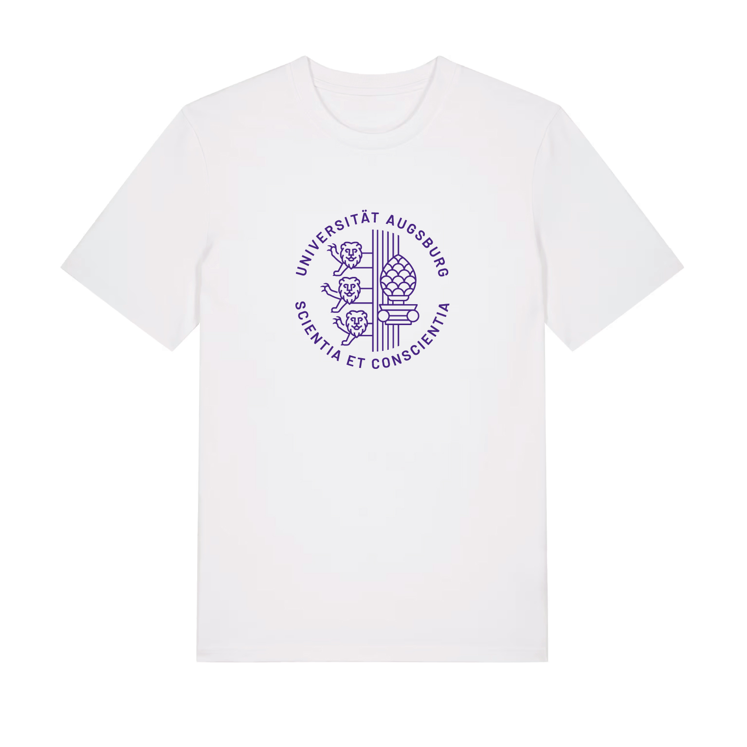 t-shirt college - white