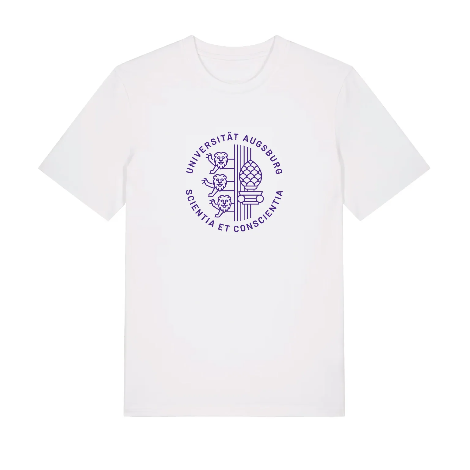 t-shirt college - white
