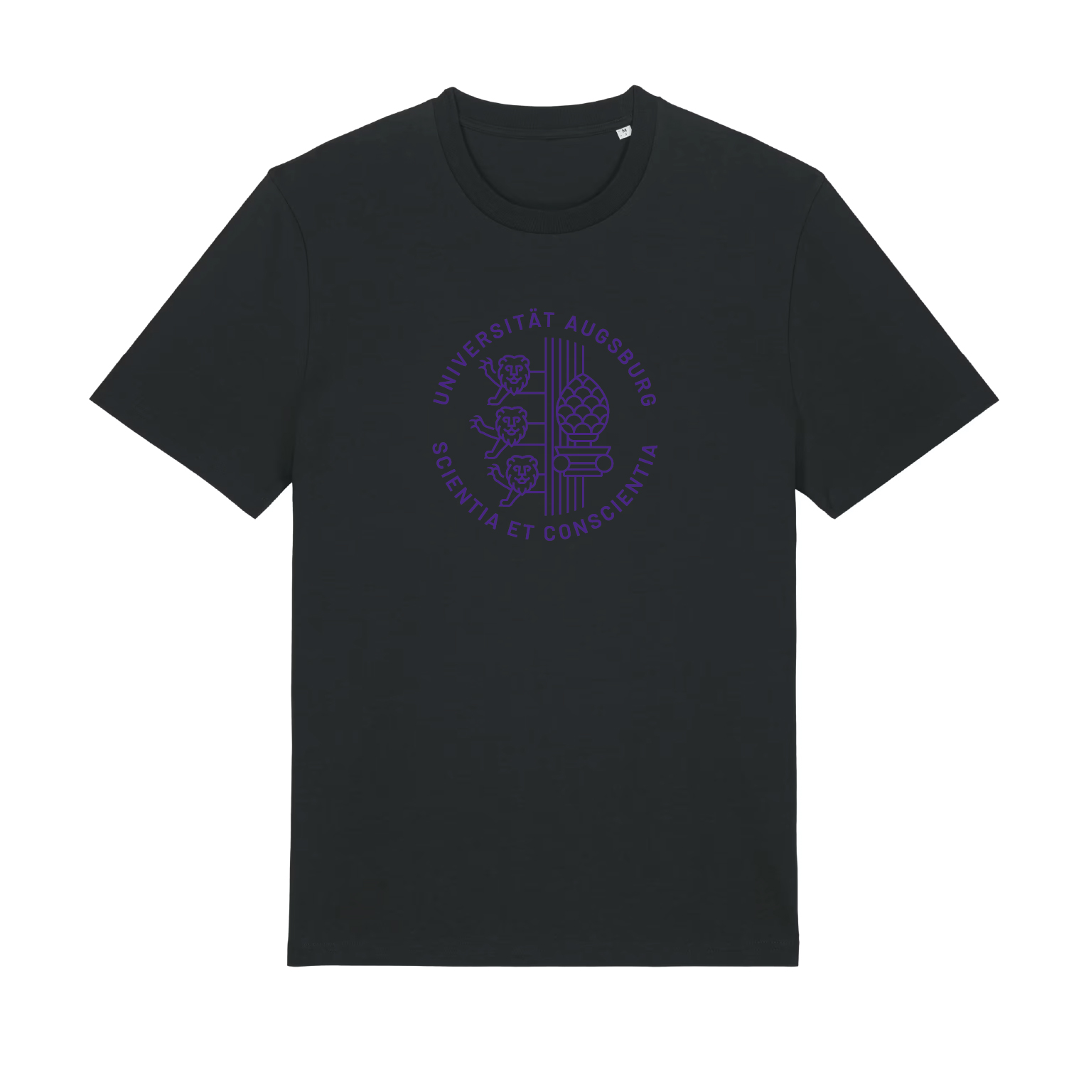 t-shirt college - black