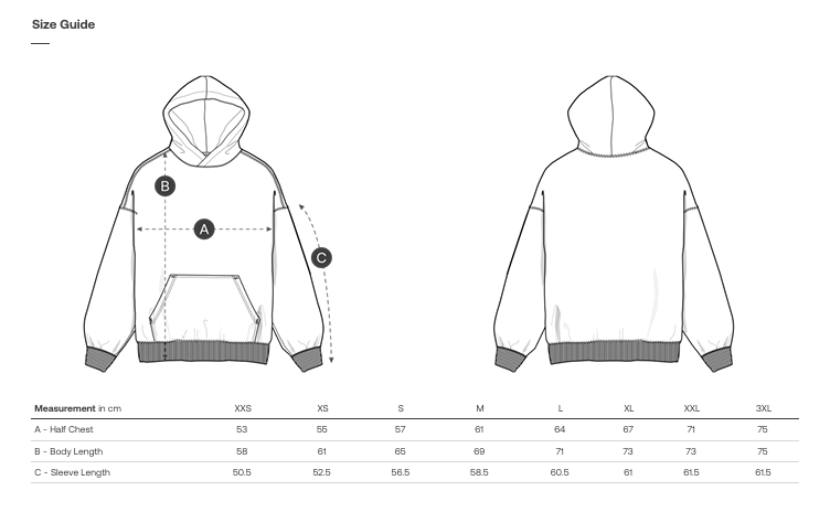 Oversized Hoodie Siegel - Schwarz