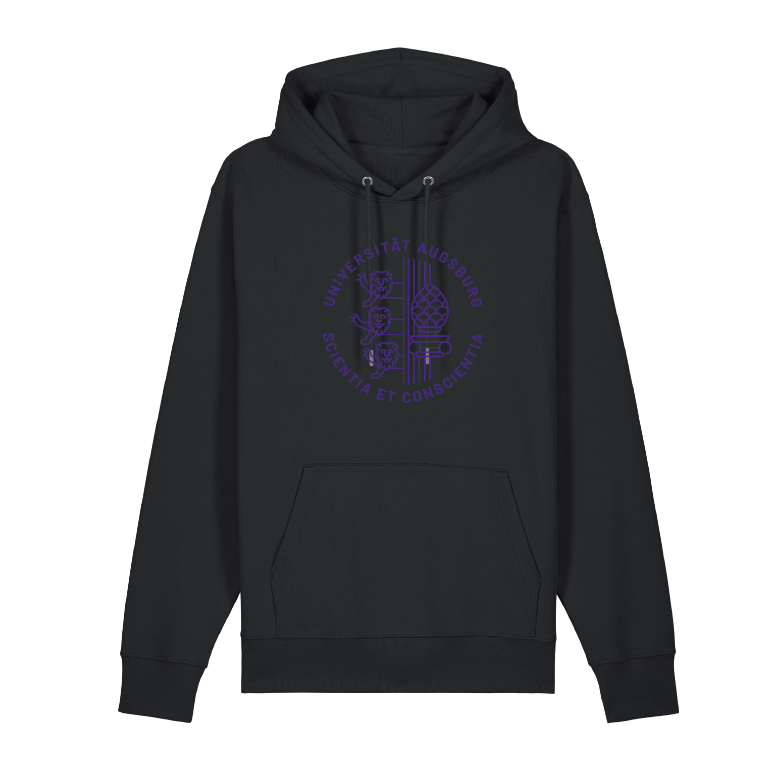 hoodie college - black