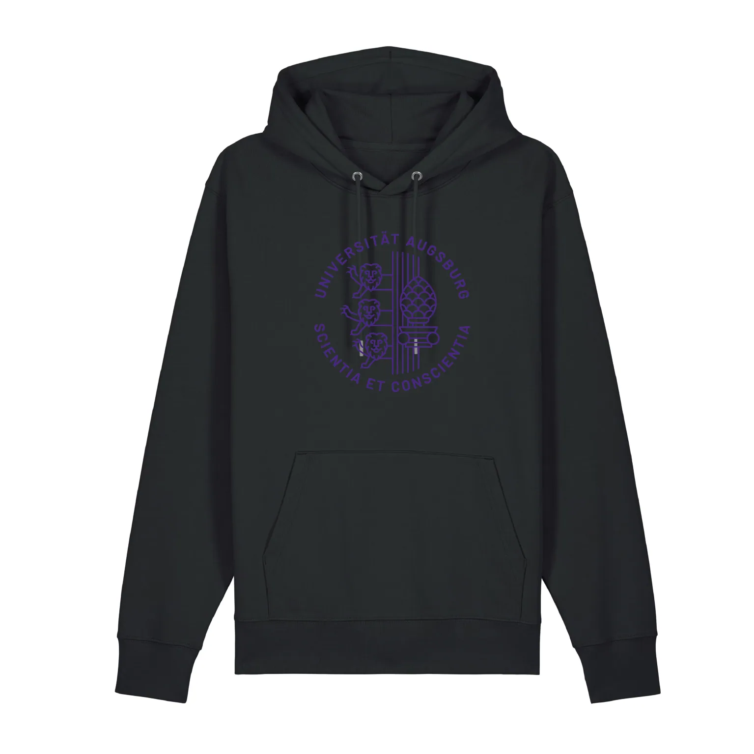 hoodie college - black